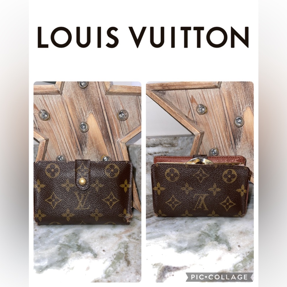 Louis Vuitton Monogram French Kisslock Wallet